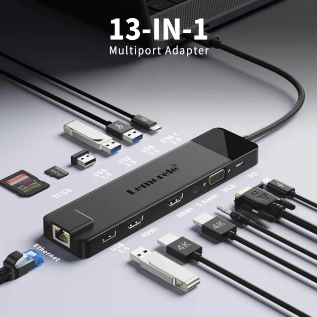 Lemorele TC100 13-in-1 Docking Station Review Lemorele TC100 13-in-1 Docking Station Review